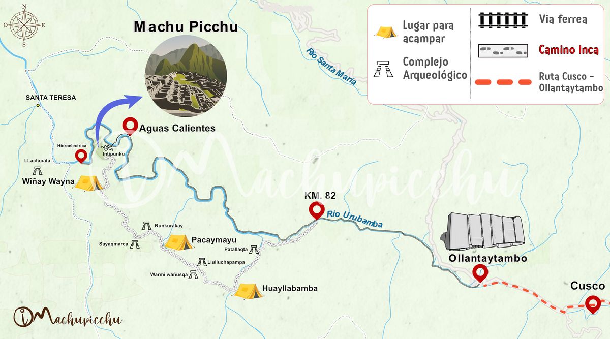 Map of the experience route